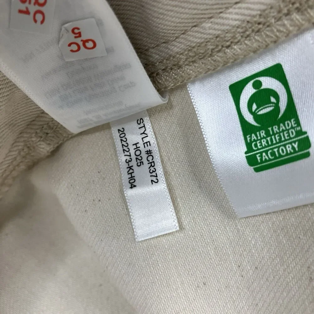 J Crew Jeans Men 38x32 Ivory 770 Straight Fit Natural Seeded Coastal Denim CR372